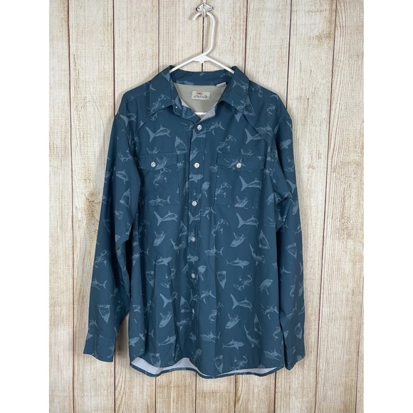 Bob Timberlake| Raglan Shark Print Angler Shirt - Picture 3 of 8